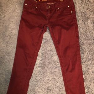 Rock Revival Wine Color Skinny Jeans 29W I…
